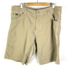 Kuhl Mens Radikl Shorts 10" Inseam Khaki Tan 40